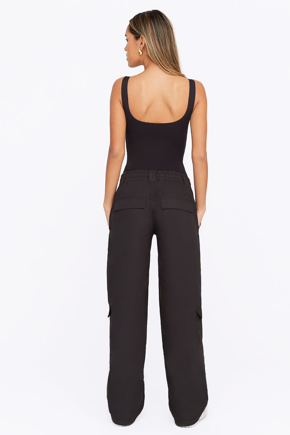 365 Second Skin Scoop Neck Bodysuit - Shadow Black