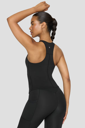 FormTech Built-In Support Longline Skim Fit Vest - Black
