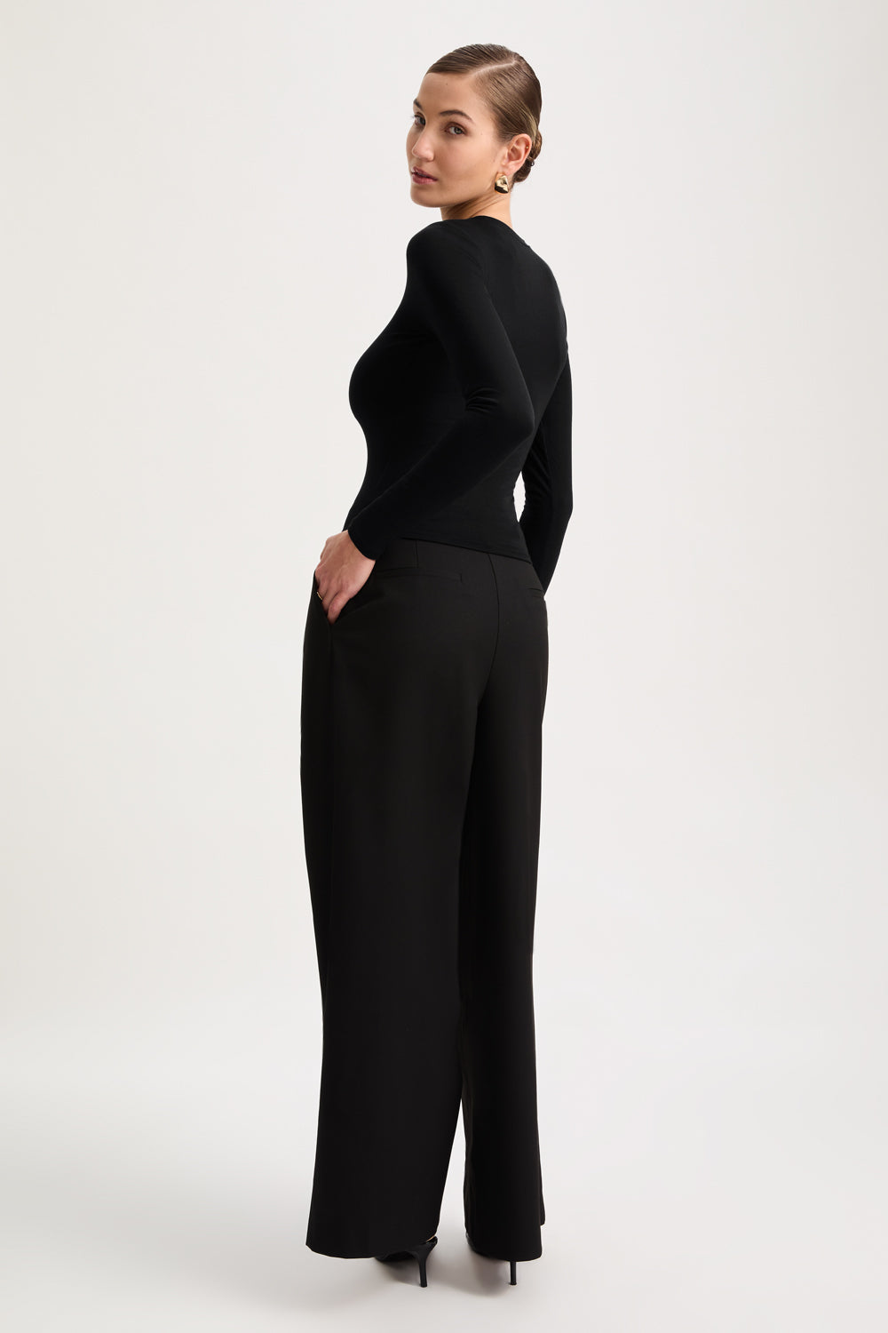 365 Long Sleeve Top - Shadow Black