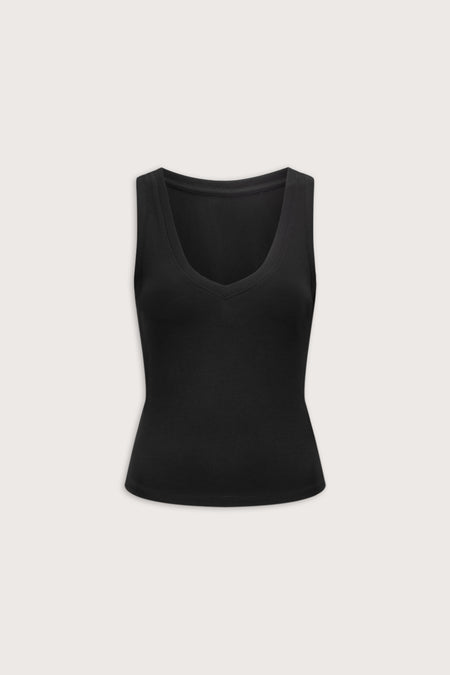 365 Rib Reversible Tank - Shadow Black