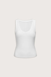 365 Rib Reversible Tank - Coconut Milk