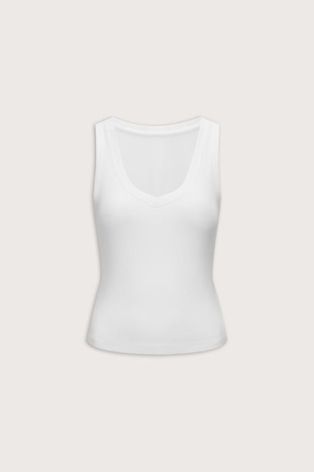 365 Sculpting Lounge Reversible Tank - Coconut Milk