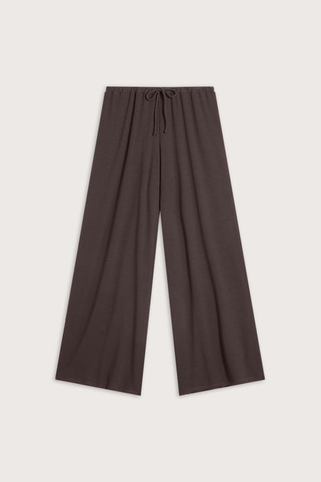 365 Rib Drawstring Trousers - Espresso