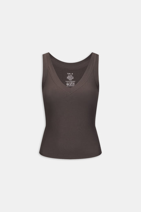 365 Sculpting Lounge Reversible Tank - Mocha Brown