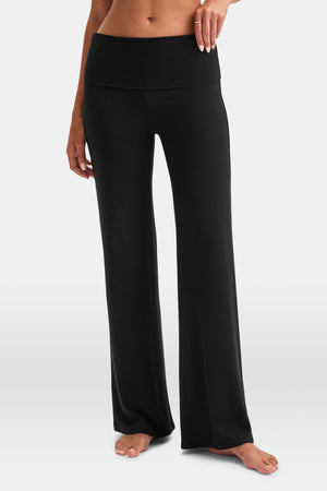365 Sculpting Lounge Flared Trousers - Shadow Black