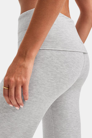 365 Sculpting Lounge Flared Trousers - Grey Marl