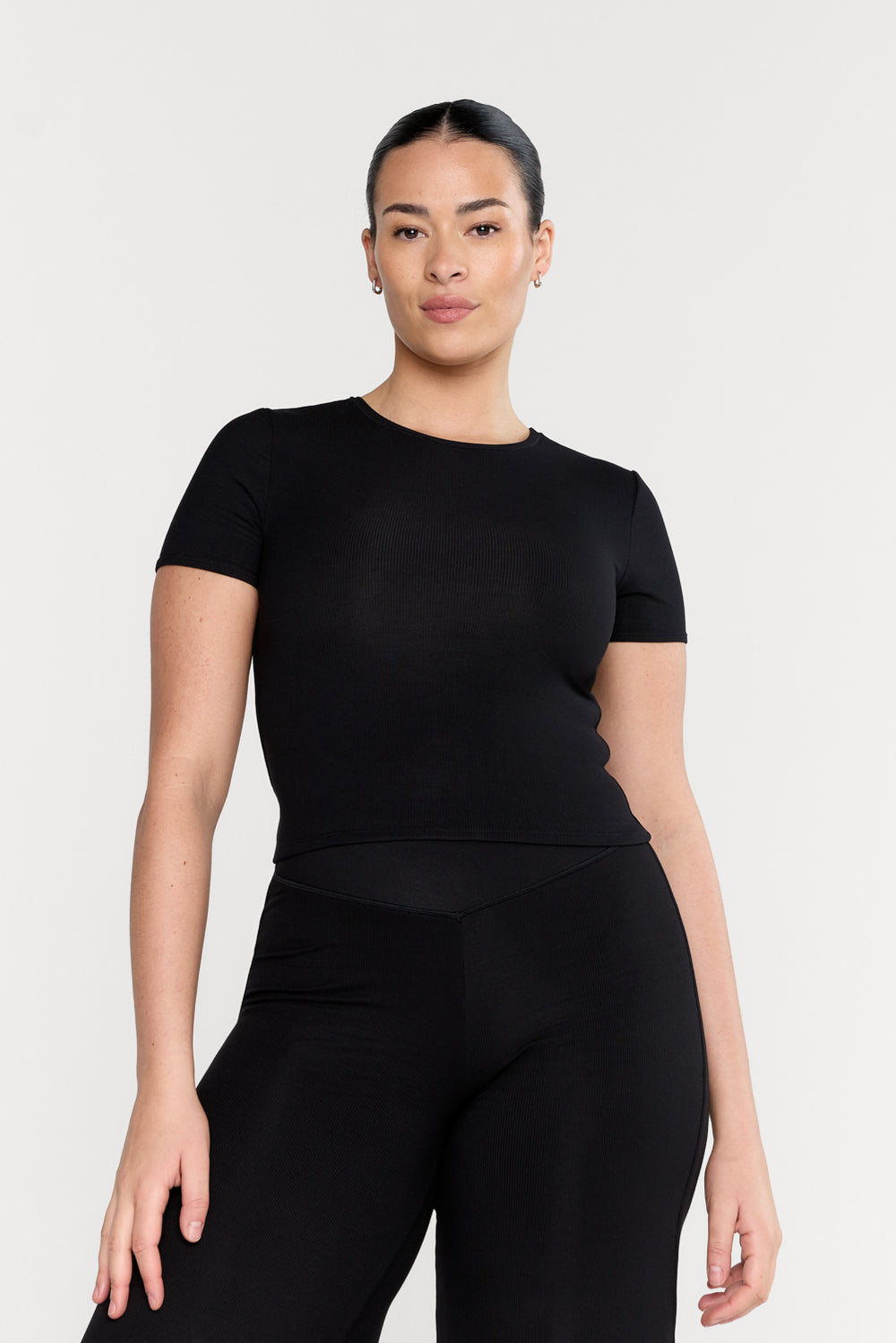 365 Sculpting Lounge Short Sleeve T-Shirt - Shadow Black