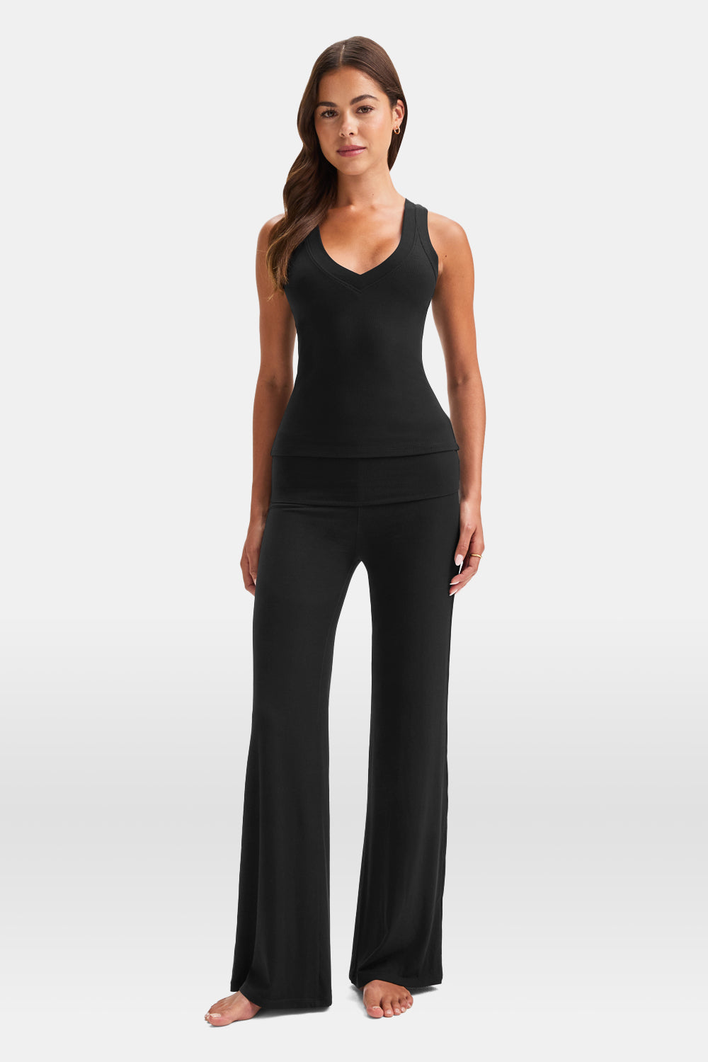 365 Sculpting Lounge Reversible Tank - Shadow Black