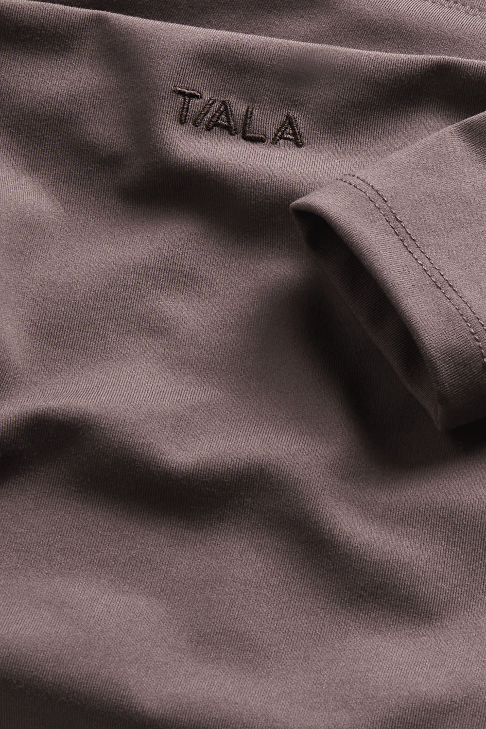 365 Boat Neck Long Sleeve Top - Mocha Brown