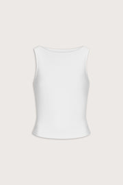365 Core Cotton Boat Neck Tank - Coconut Milk