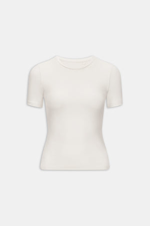 365 Core Cotton Short Sleeve T-Shirt - Ivory
