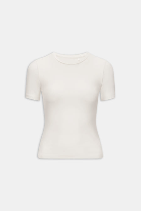 365 Core Cotton Short Sleeve T-Shirt - Ivory