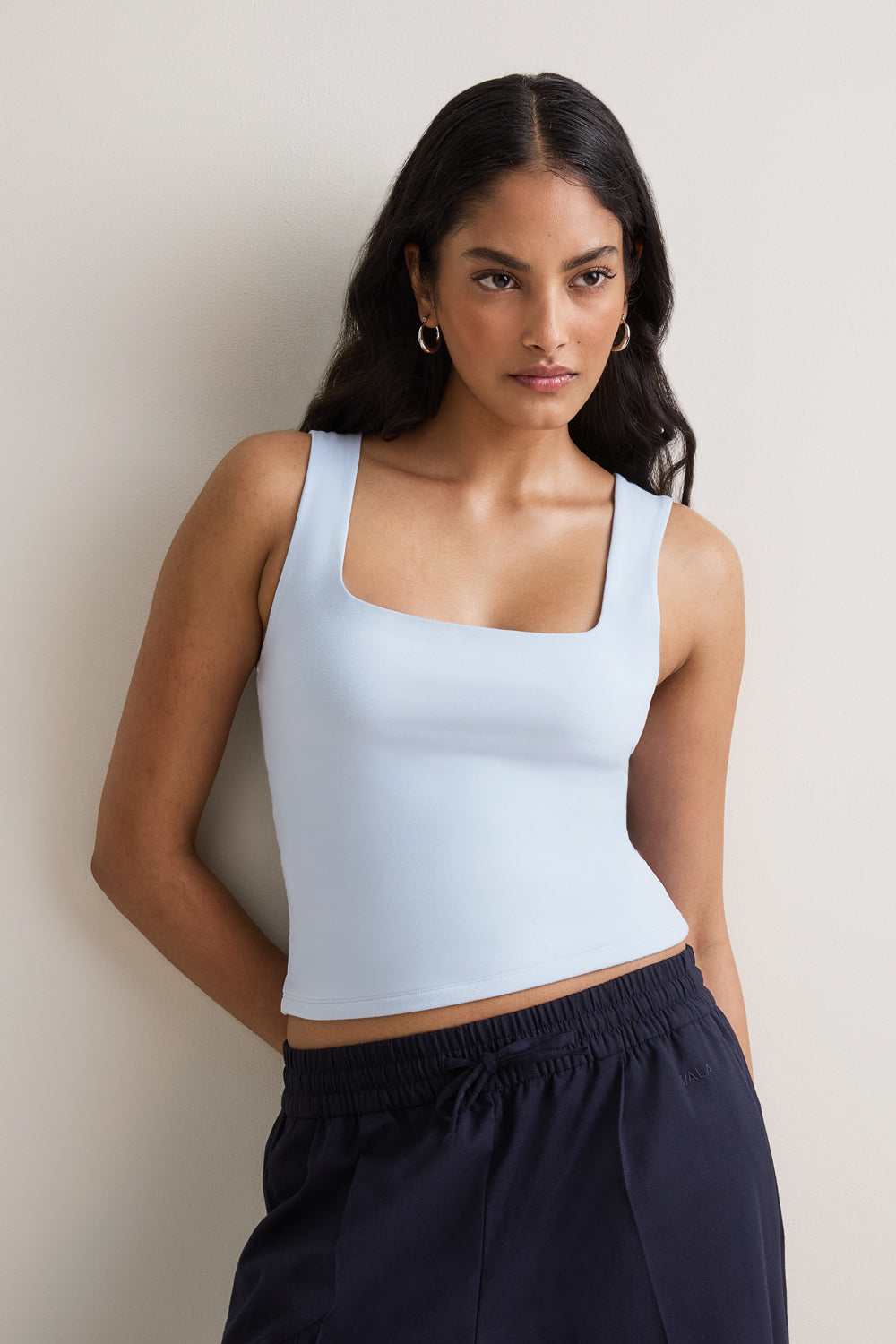 365 Square Neck Vest - Baby Blue