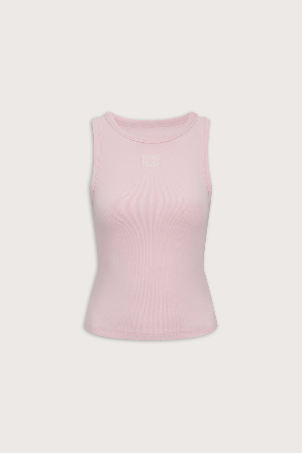 365 Sculpting Lounge Longline Logo Racer Vest - Ballet Pink