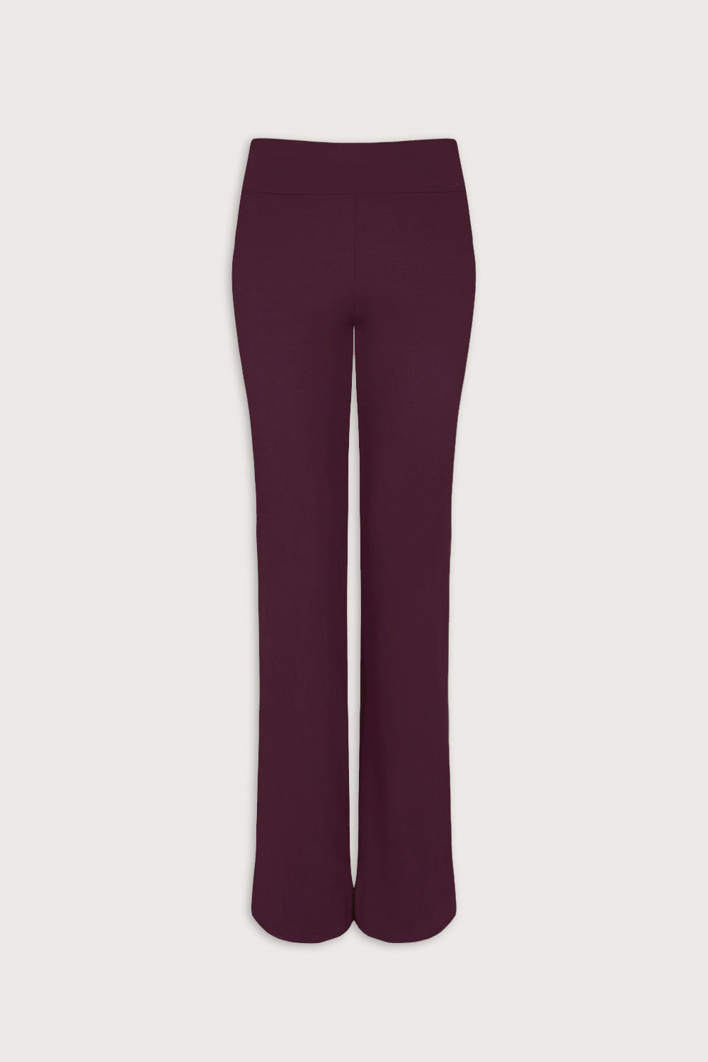 365 Rib Fold Waist Flared Trousers - Fig