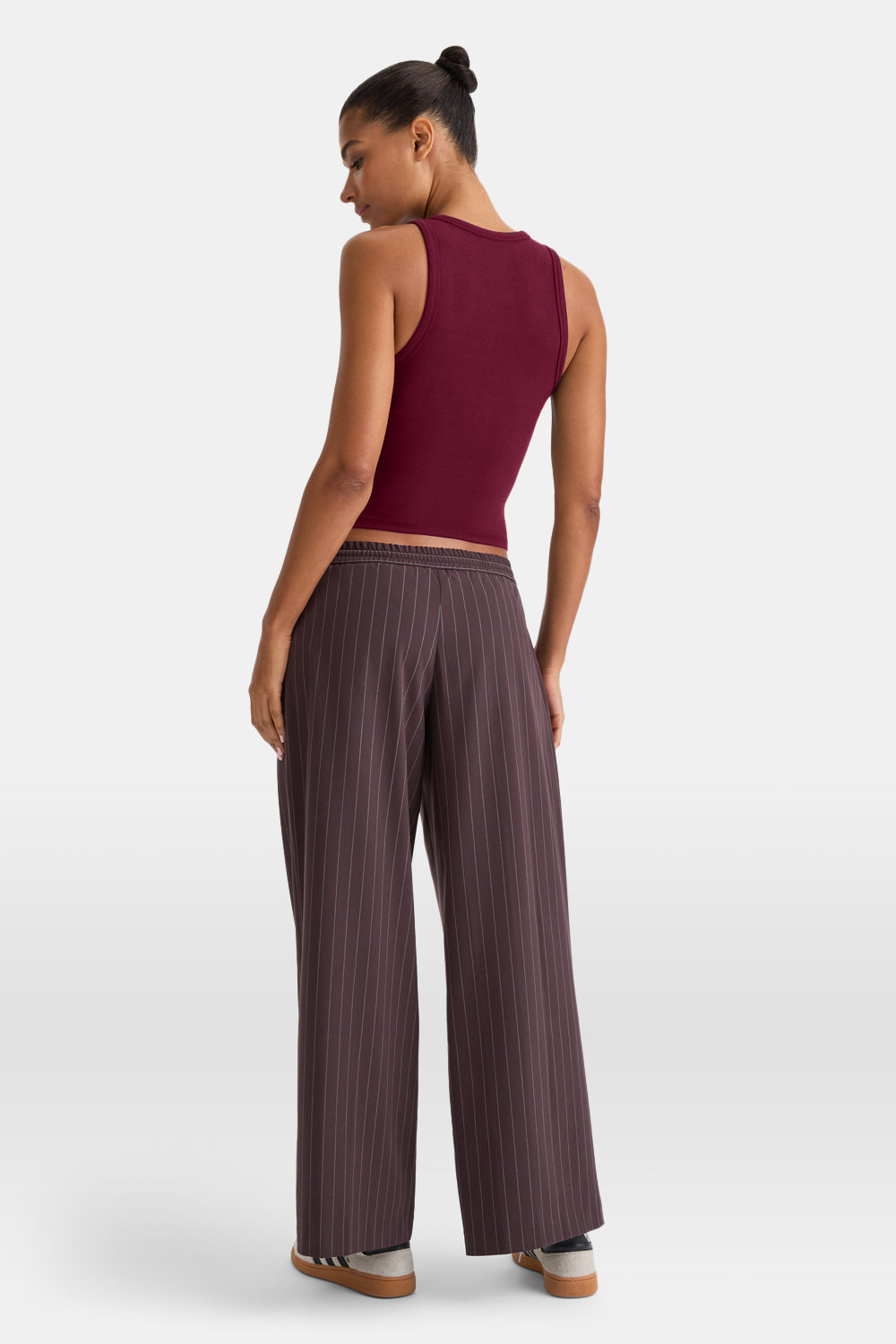 365 Rib Logo Racer Vest - Port Red