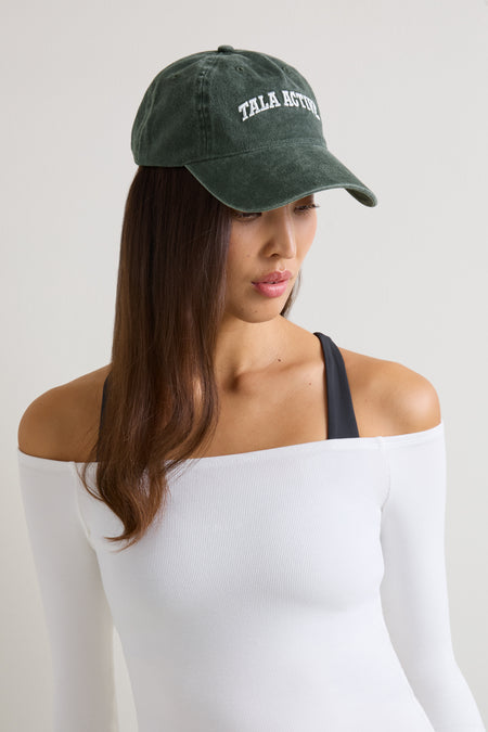 TALA Active Embroidered Cap - Slate Green