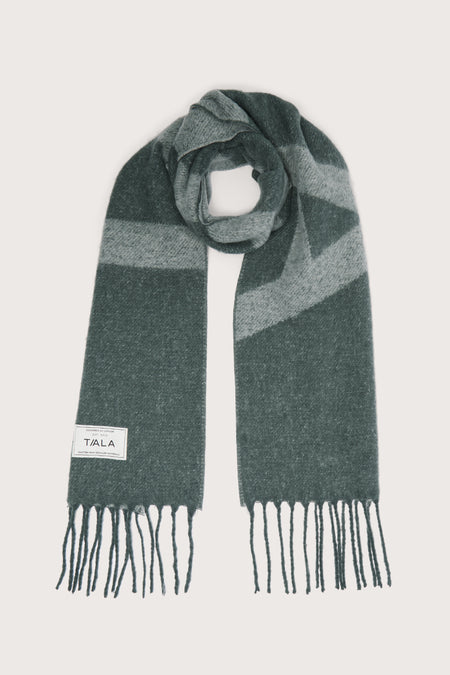 TALA Branded Logo Scarf - Slate Green