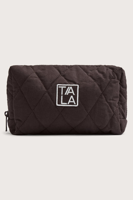 Logo Make Up Bag - Mocha Brown