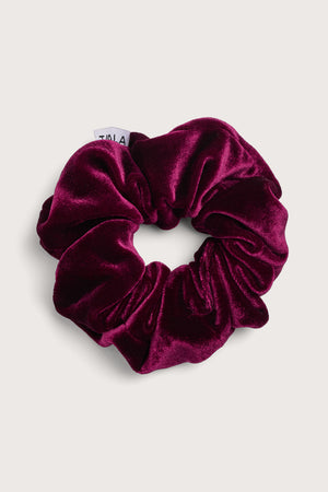Velvet Scrunchie - Port Red