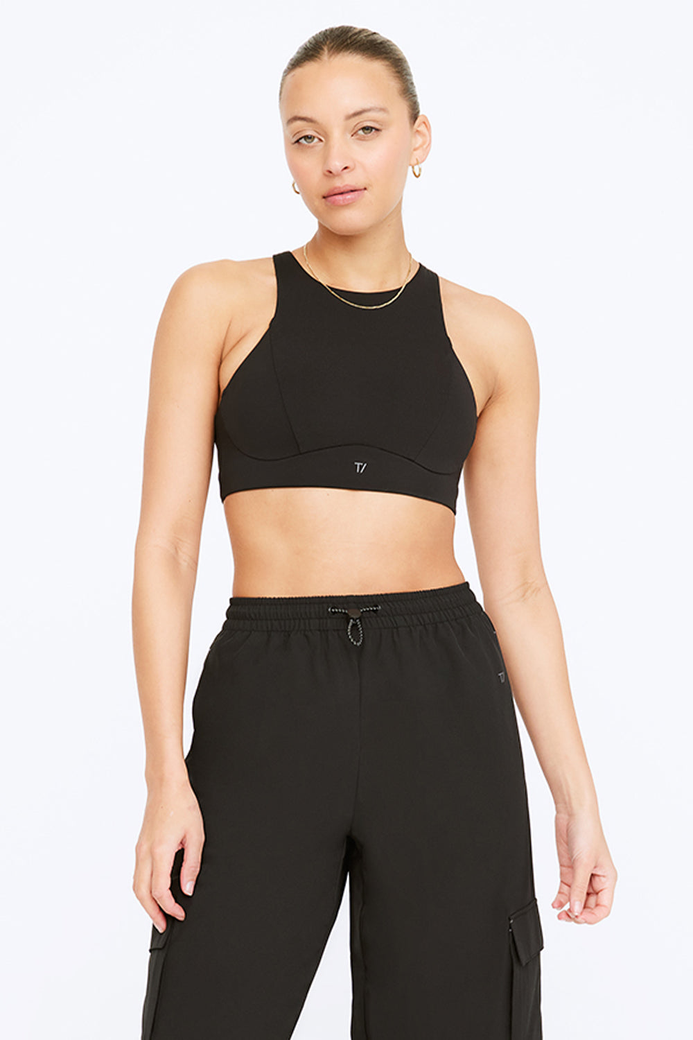 FormTech High Neck Running Sports Bra - Black