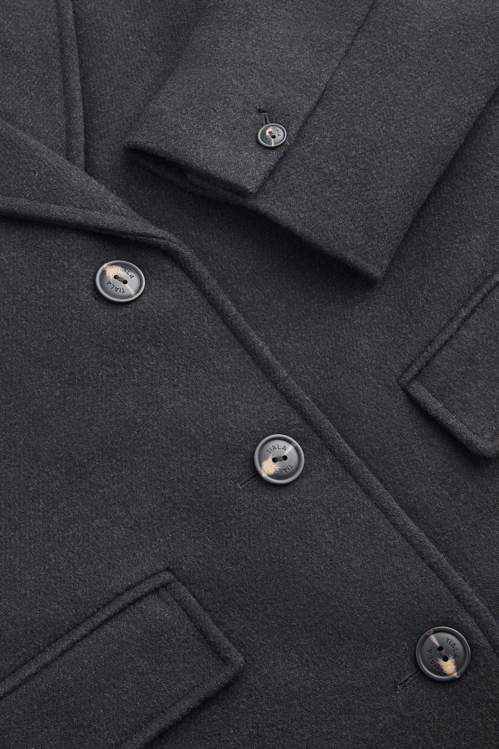 Everyday Single-Breasted Multiway Structured Overcoat - Charcoal