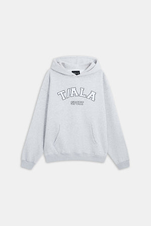 Oversized Club Hoodie - Grey Marl