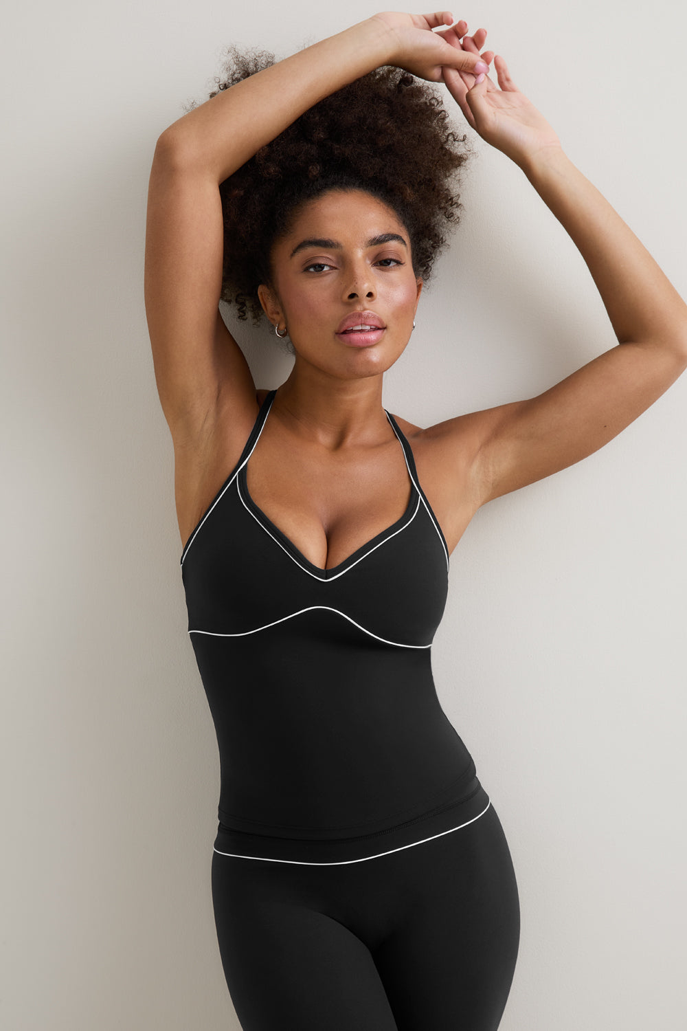 DayFlex Contrast Sweetheart Vest - Shadow Black