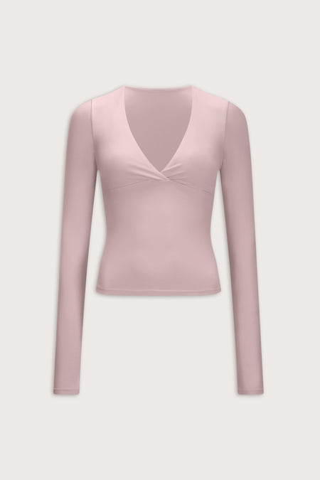 DayFlex V Neck Top - Blush
