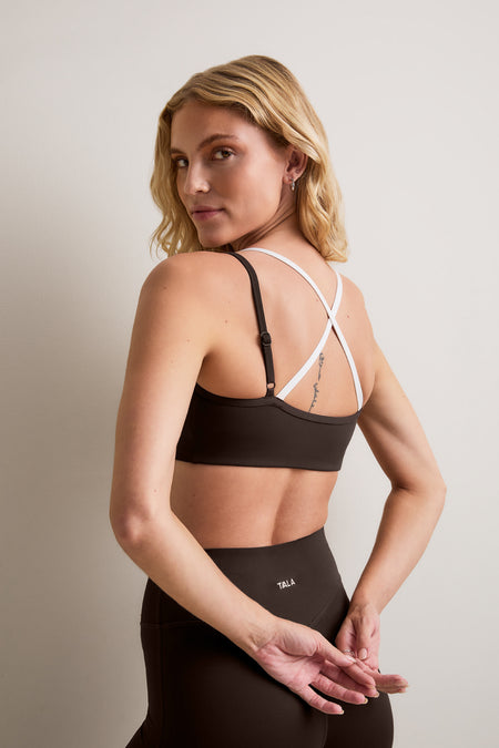 DayFlex Double Layer Sports Bra - Americano / Ivory