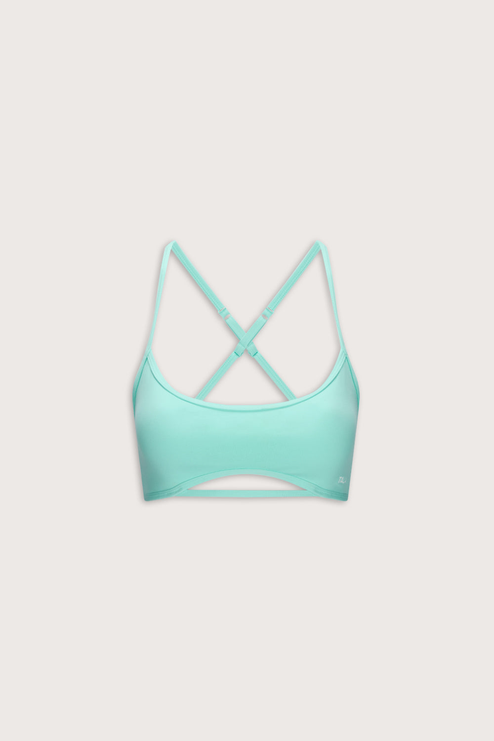 DayFlex Strappy Back Sports Bra - Cyan Blue