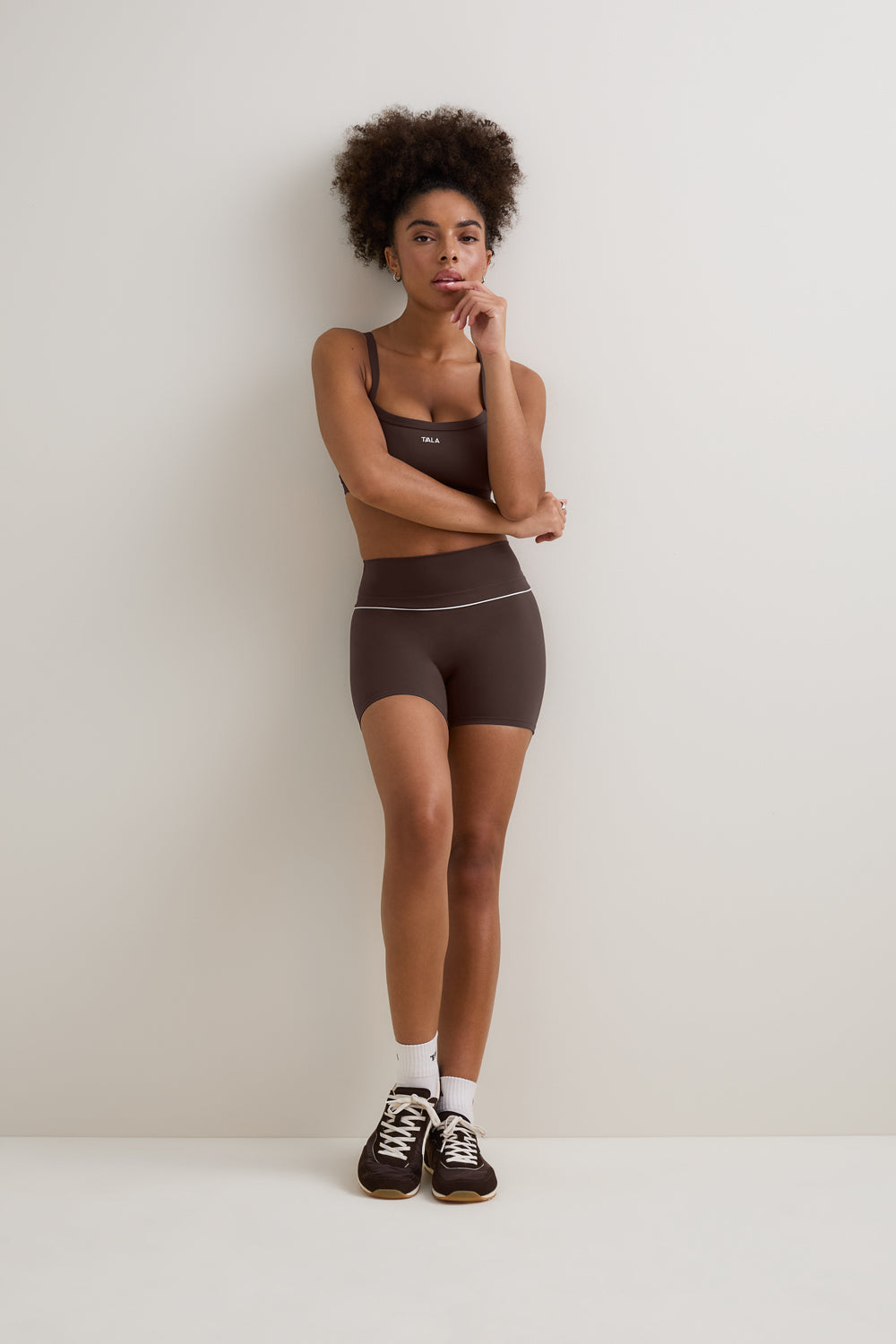 DayFlex Contrast Sweetheart Short - Chestnut Brown