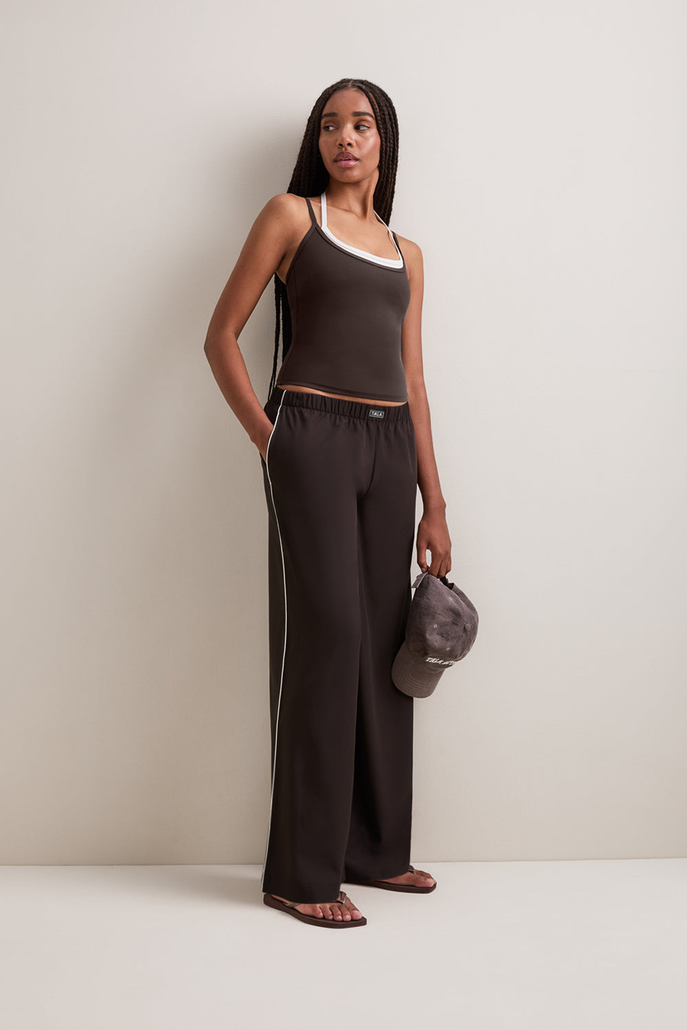 Wide Leg Studio Pant - Americano