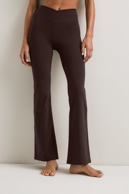 DayFlex Wrap Flared Yoga Pant - Americano
