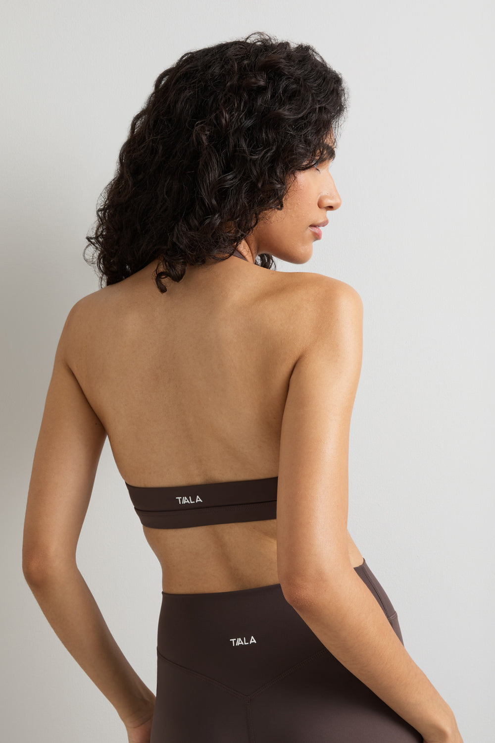 DayFlex Halter Sports Bra - Mocha Brown