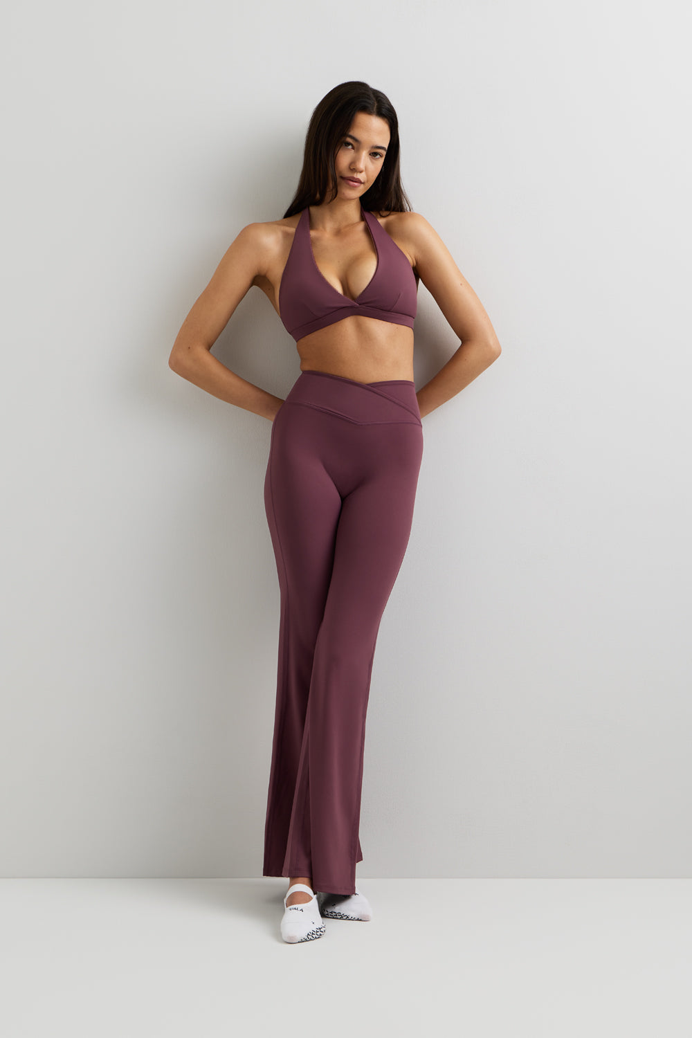 DayFlex Halter Sports Bra - Light Fig