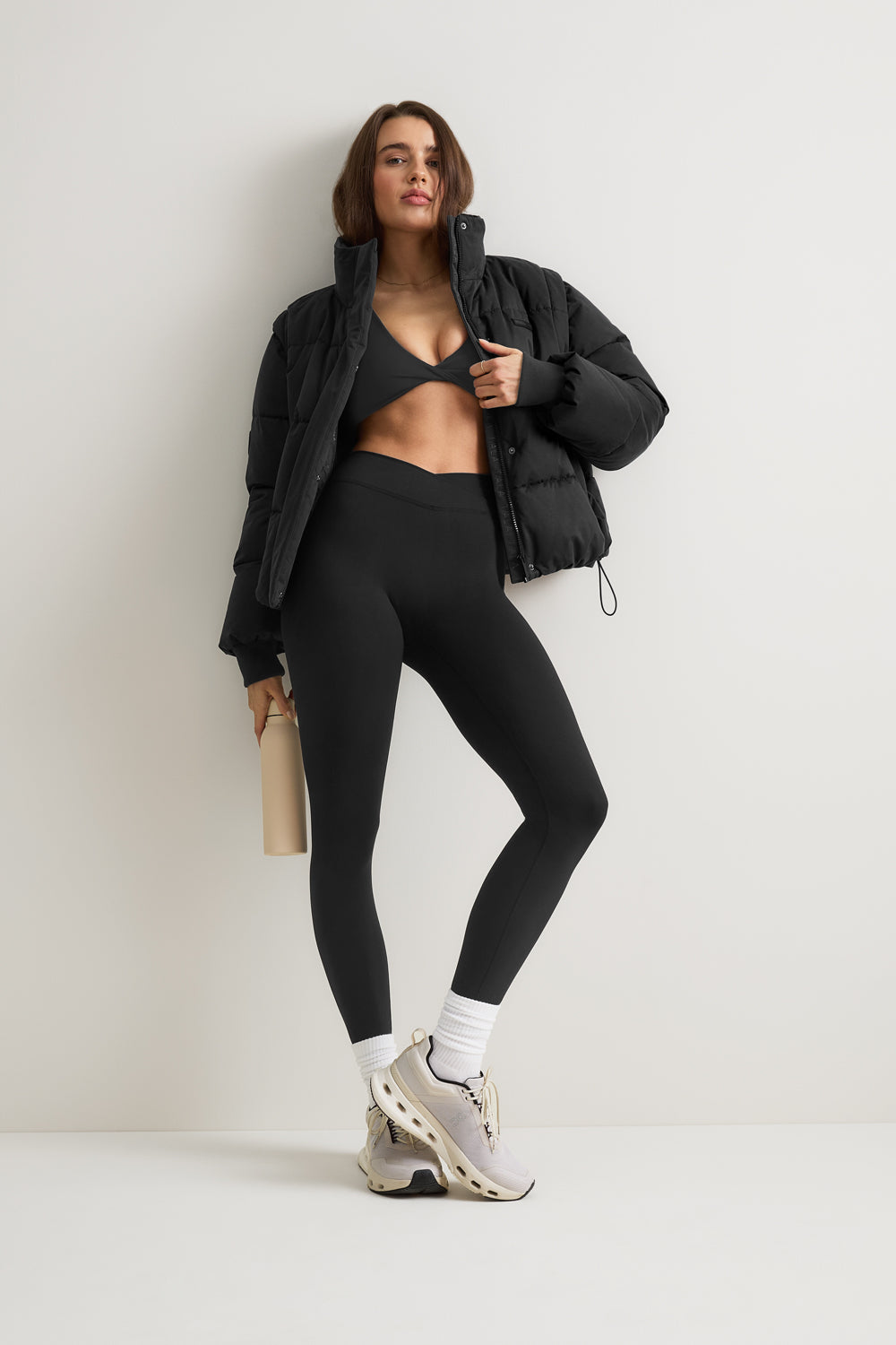 DayFlex Wrap No Front Seam Legging - Shadow Black