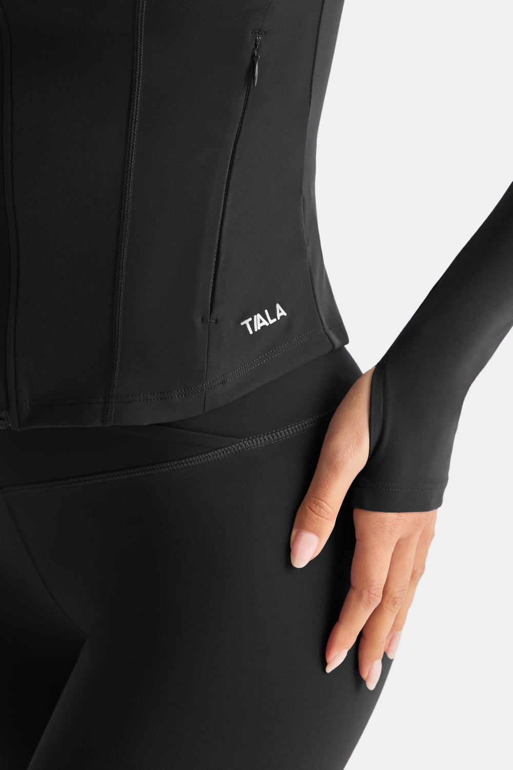 DayFlex Zip Through Sports Jacket - Shadow Black