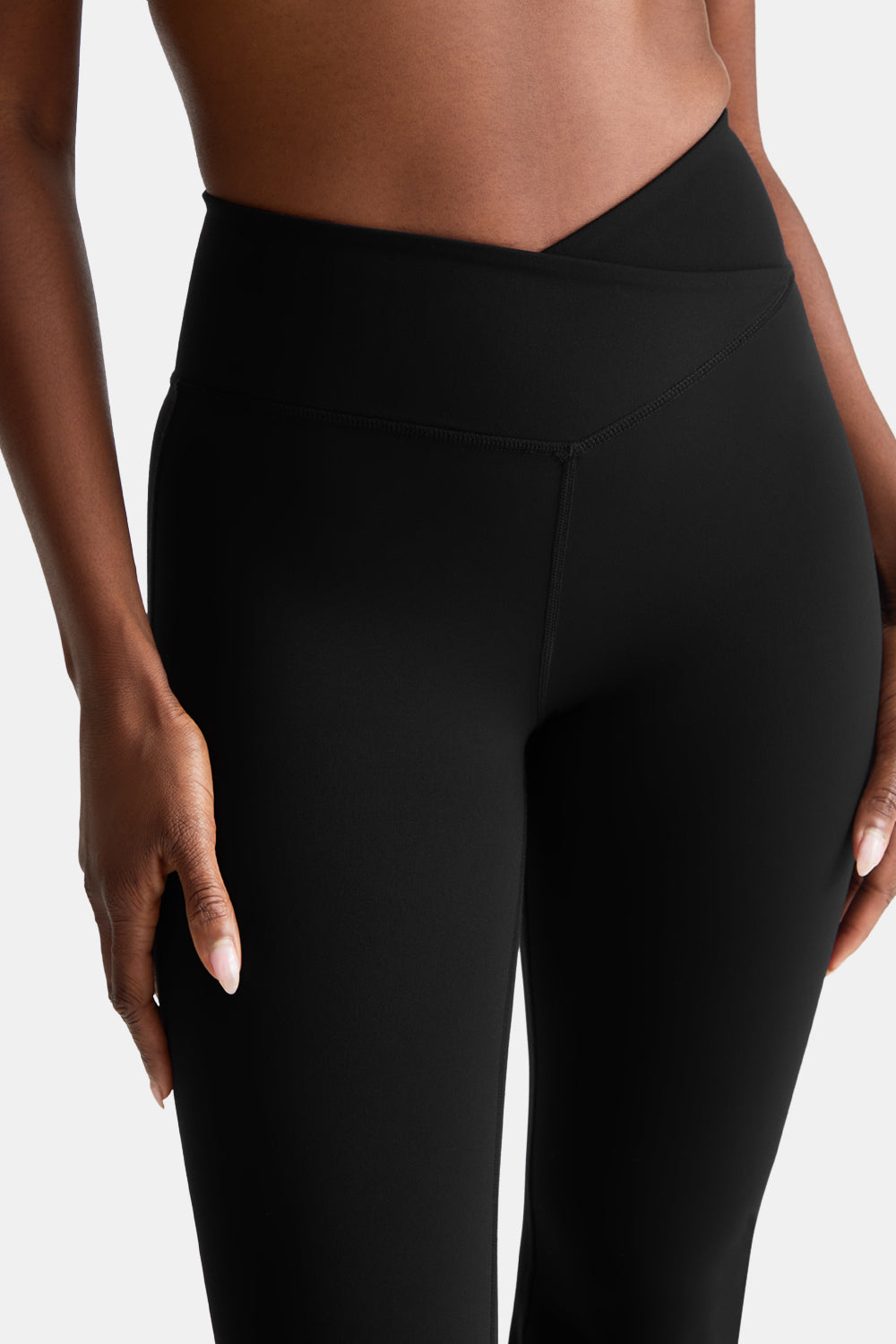 DayFlex Wrap Flared Yoga Pant - Shadow Black