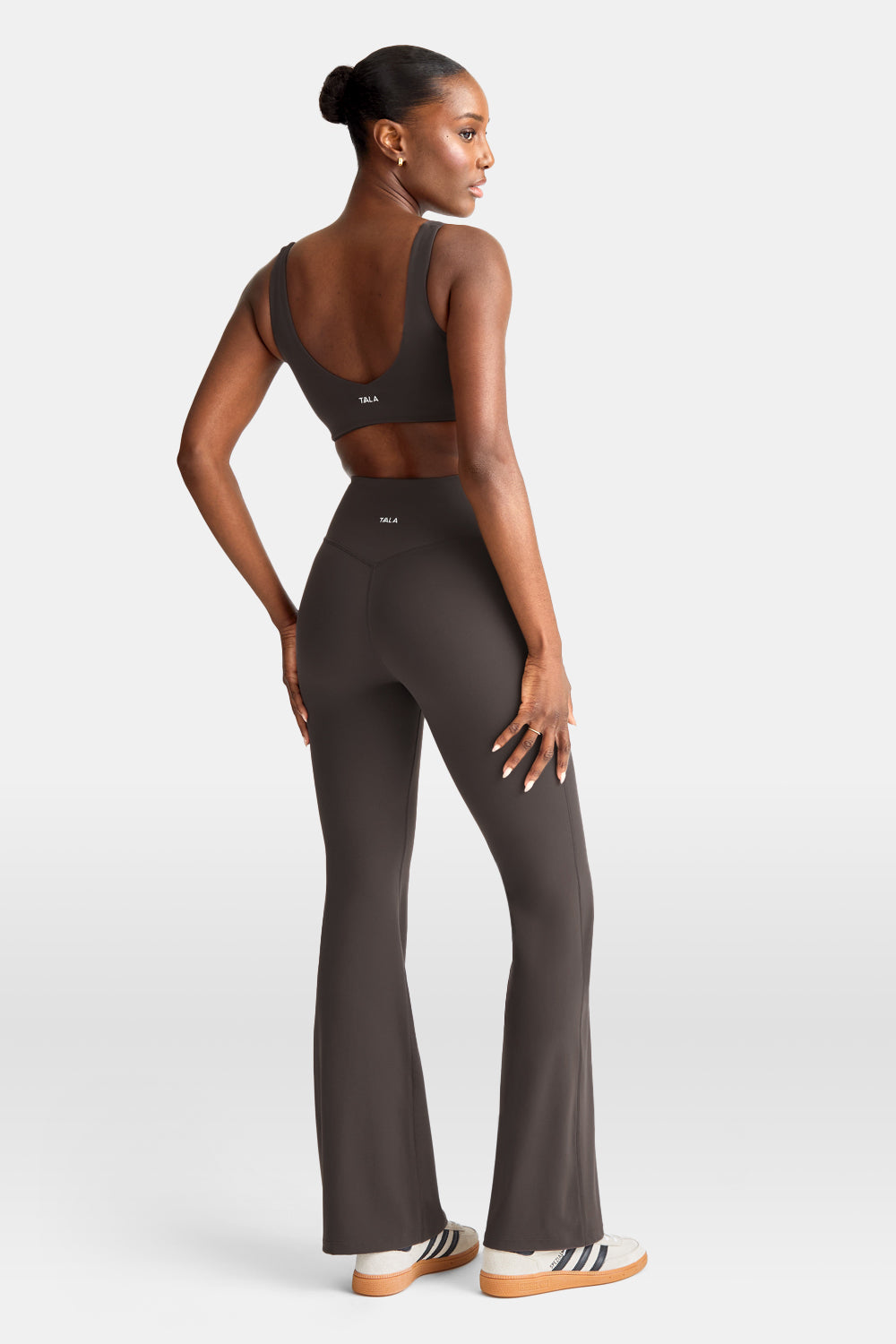 DayFlex Wrap Flared Yoga Pant - Deep Taupe