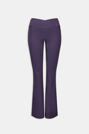 DayFlex Wrap Flared Yoga Pant - Purple Dusk