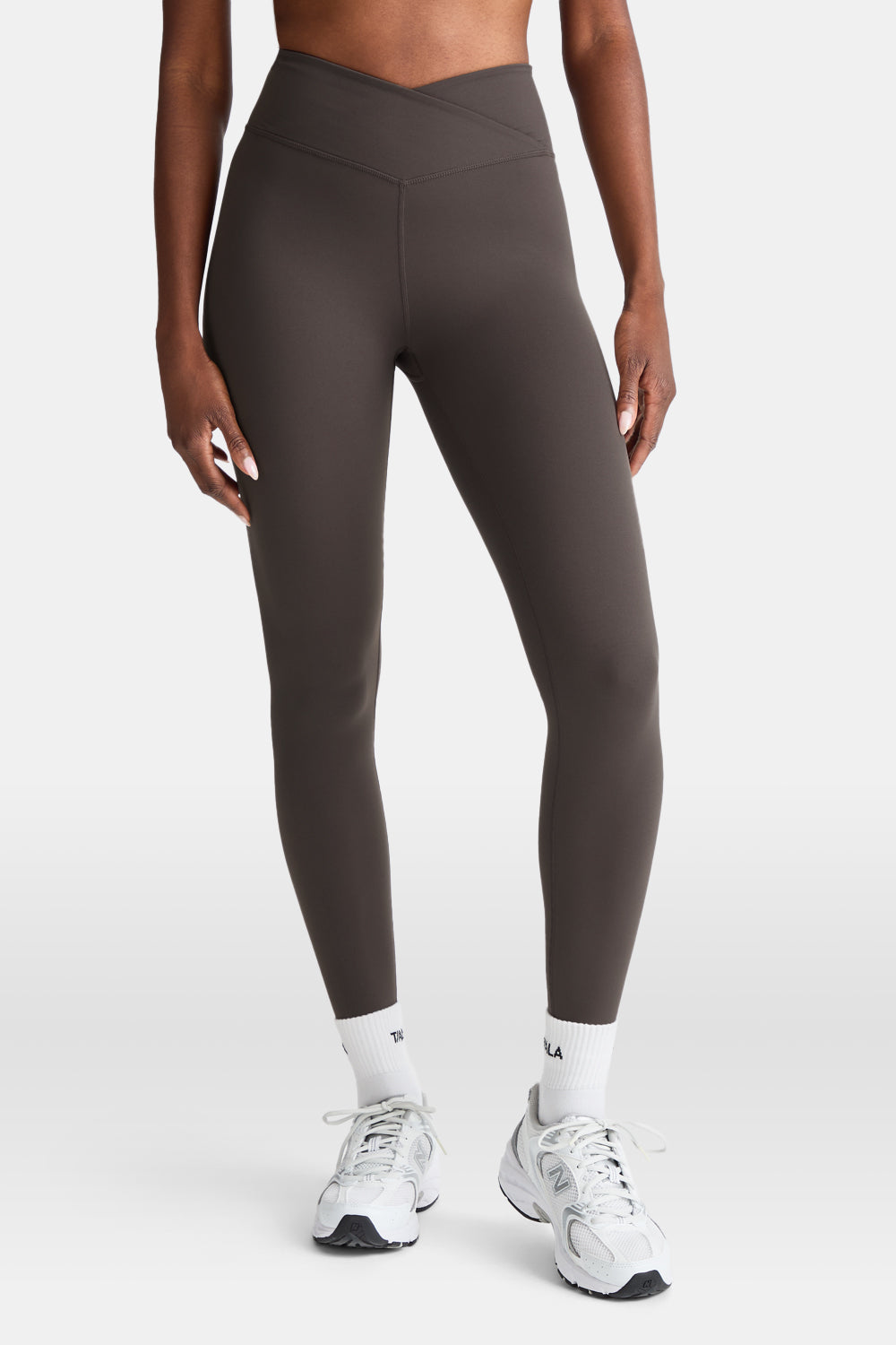 DayFlex Wrap High Waisted Legging - Deep Taupe