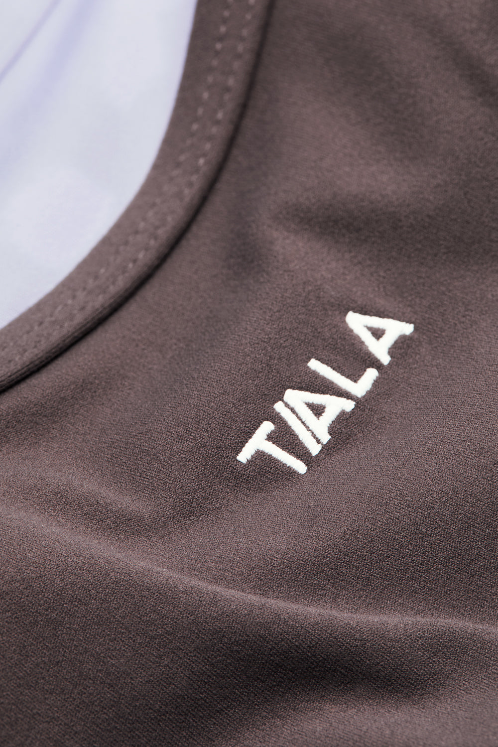 DayFlex Double Layer Sports Bra - Mocha Brown / Lilac