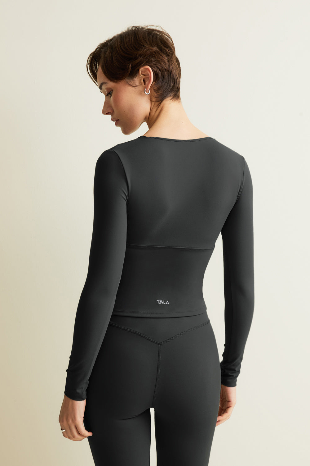 DayFlex V Neck Top - Slate Green