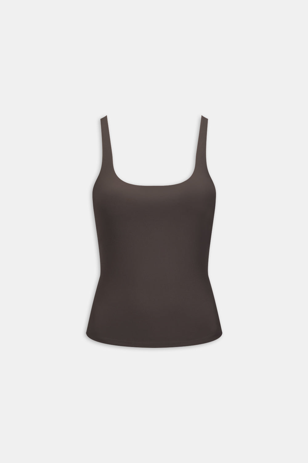 DayFlex Square Neck Full Length Vest - Deep Taupe