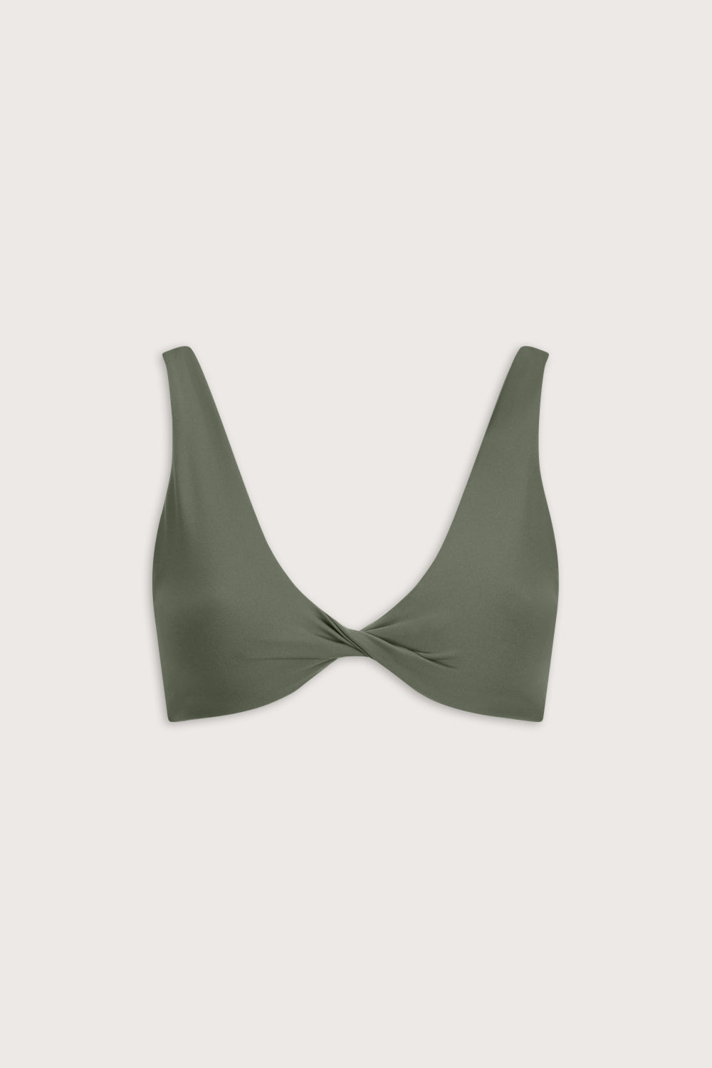 DayFlex Twist Front Sports Bra - Light Moss