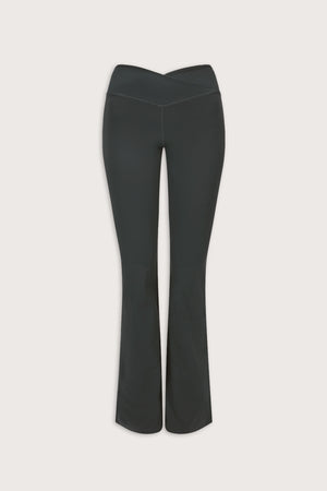 DayFlex Wrap Flared Yoga Pant - Slate Green