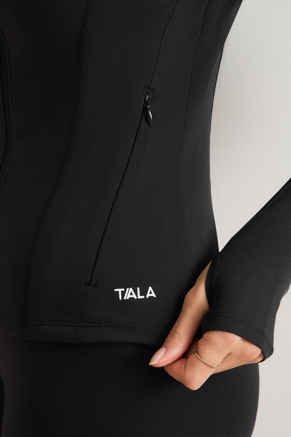 DayFlex Zip Through Sports Jacket - Shadow Black