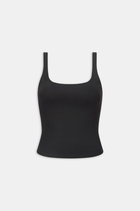 DayFlex Square Neck Full Length Vest - Shadow Black