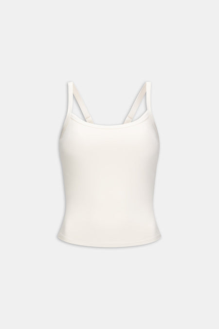 DayFlex Built-In Support Bandeau Vest - Ivory